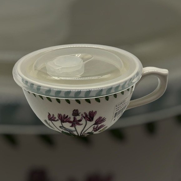 Port Meiron Botanic Garden Jumbo Cup with Lid 20 Oz Cyclamen Motif Drinkware - Picture 3 of 14